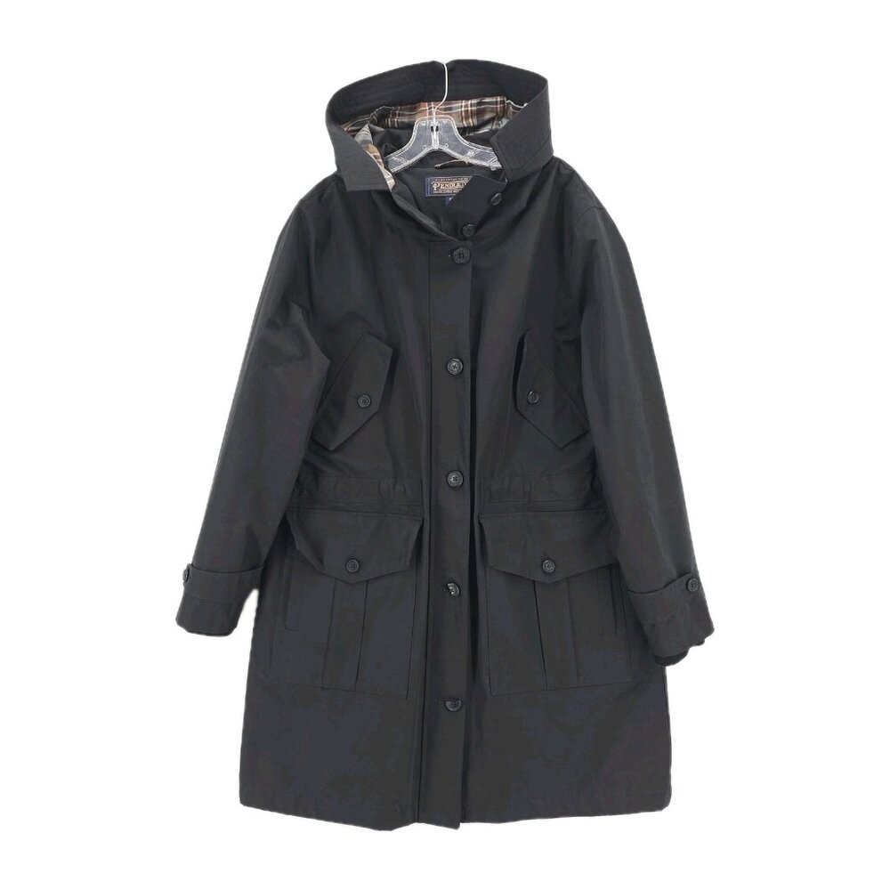 Pendleton Black Hooded Water-Resistant Trench Coat